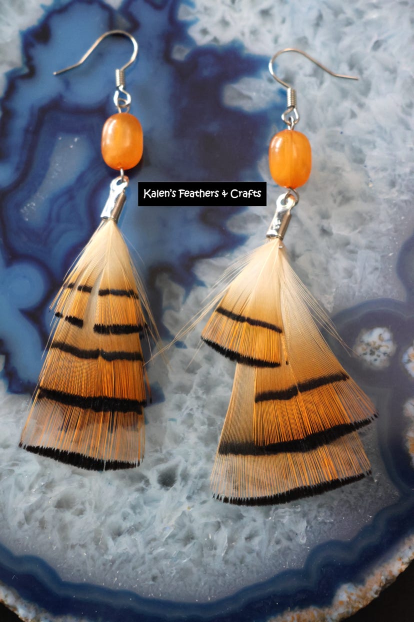 Kalen's Feathers & Crafts - Feather Earrings
